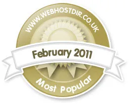 Web Hosting Directory UK award badge, 2011